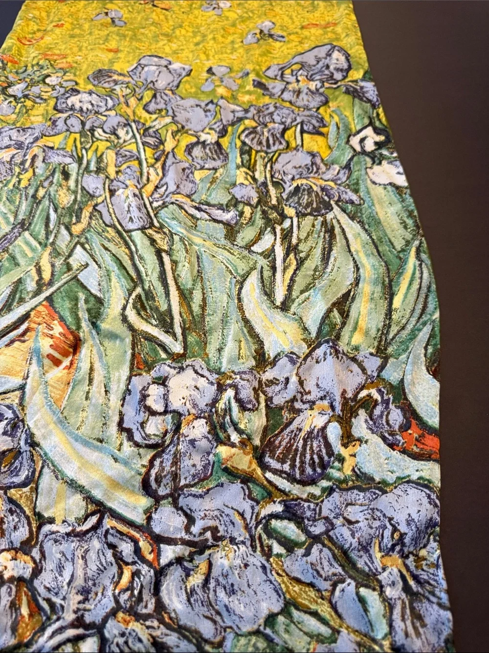 Museum silk scarf Van Gogh print